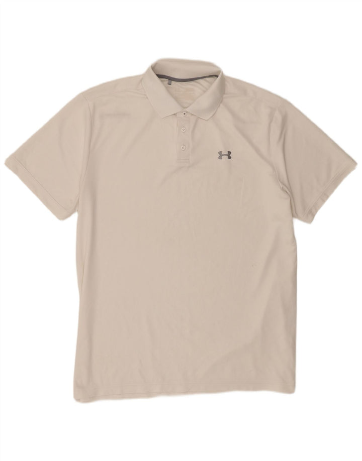 Polo da uomo Under Armour grande bianca