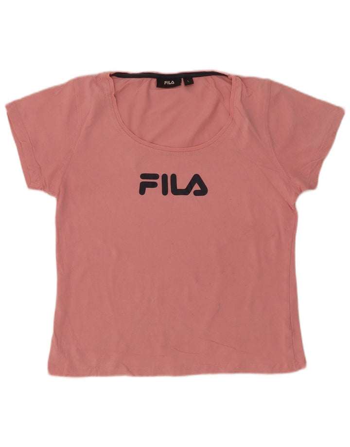 Maglietta grafica da donna Fila Top UK 14 Large Rosa