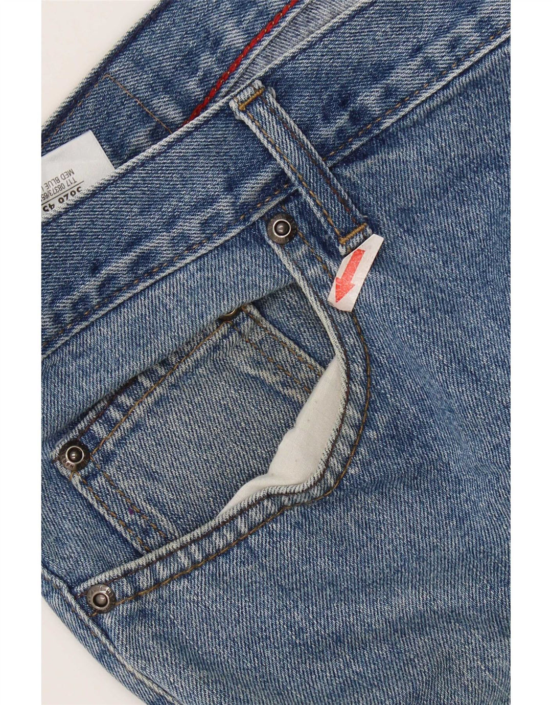 Jeans dritti da uomo Marks & Spencer blu Harbour W44 L29 cotone