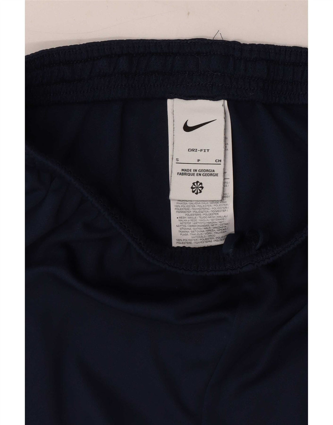 Pantaloni da tuta Nike Dri Fit da uomo, piccoli, in poliestere color block blu navy