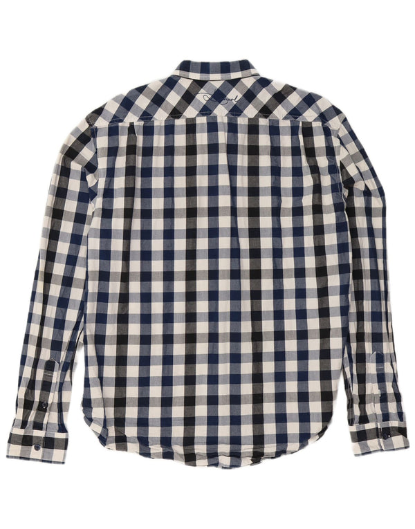 Desigual Camicia per ragazzi 15-16 anni 2XL Blu navy a quadri in cotone
