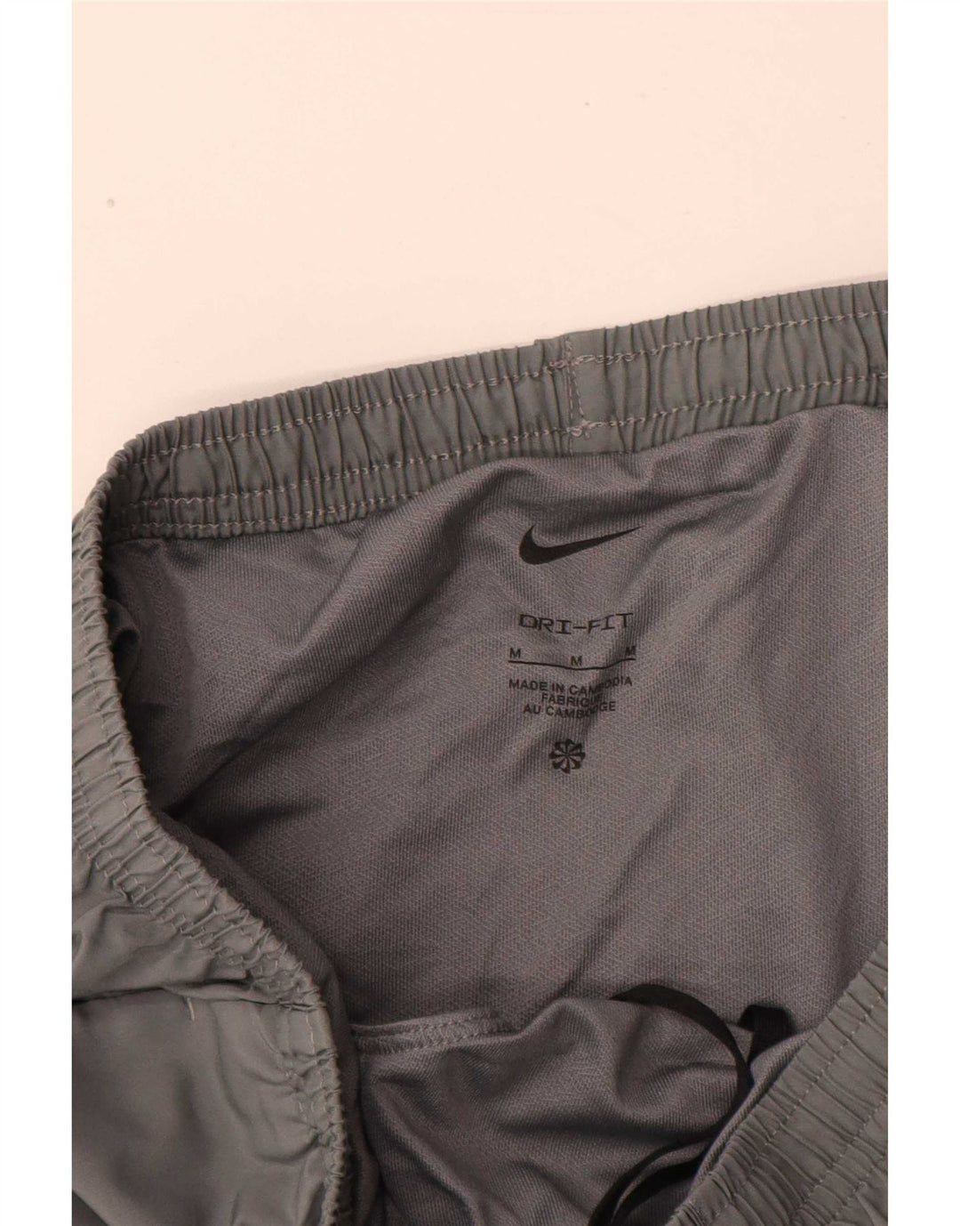 Pantaloncini sportivi Nike Dri Fit da uomo in poliestere color block grigio medio