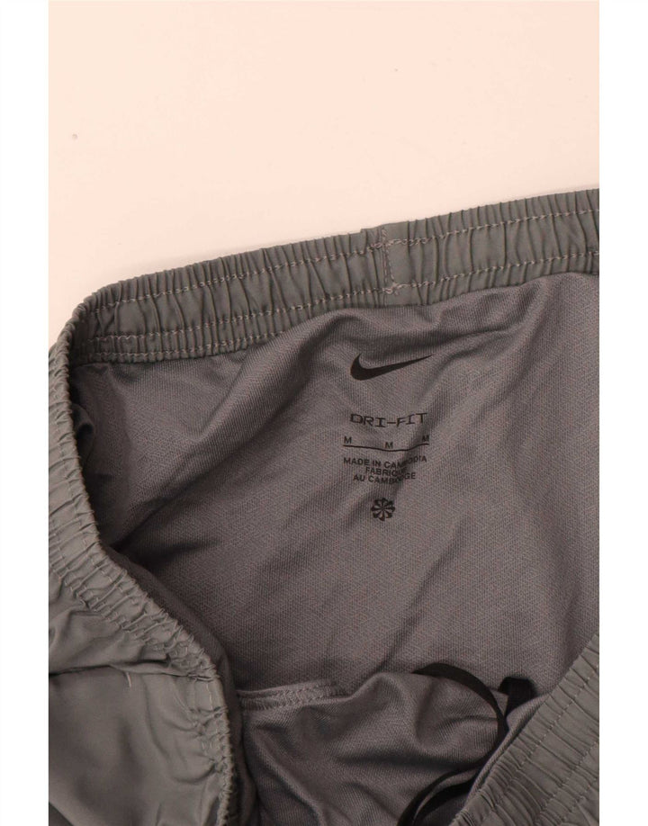 Pantaloncini sportivi Nike Dri Fit da uomo in poliestere color block grigio medio