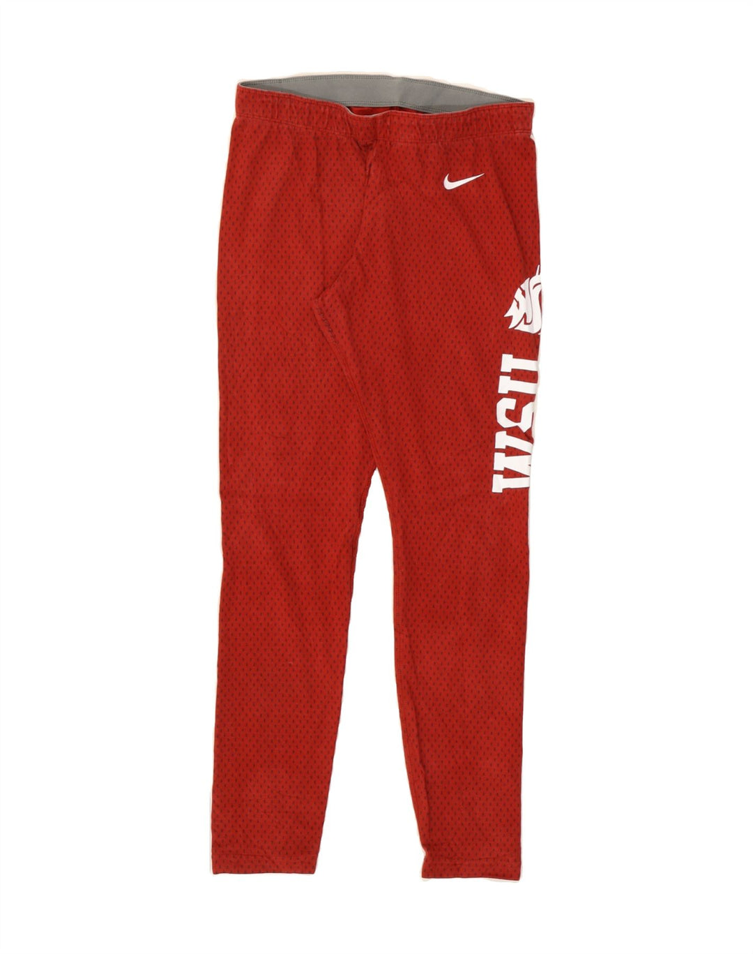 NIKE Womens Graphic Leggings UK 12 Medium  Red Spotted Cotton Vintage Nike and Second-Hand Nike from Messina Hembry 