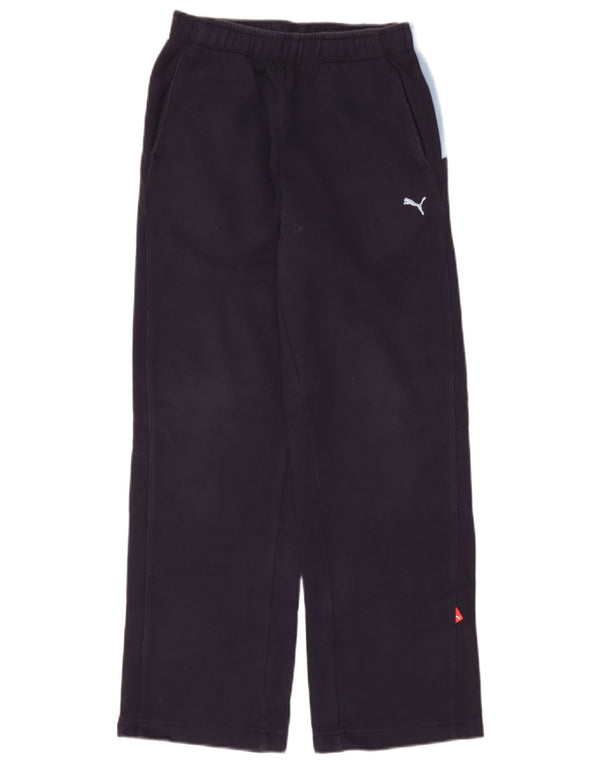 Pantaloni della tuta da ragazzo Puma 11-12 anni in cotone color block blu navy