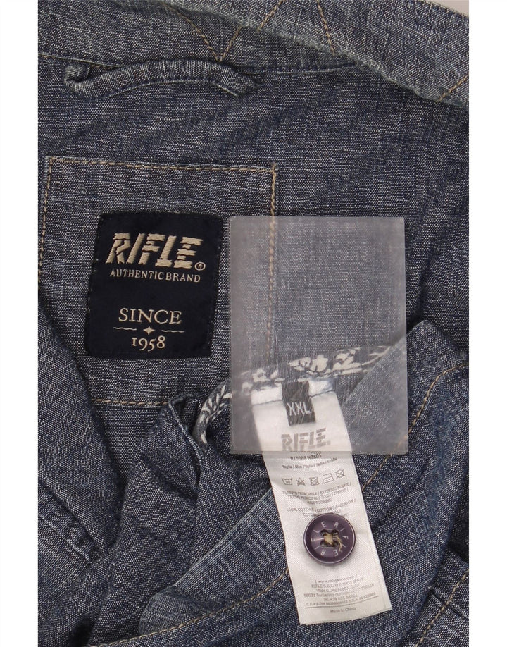 Giacca utility da uomo Rifle UK 44 2XL Cotone blu navy
