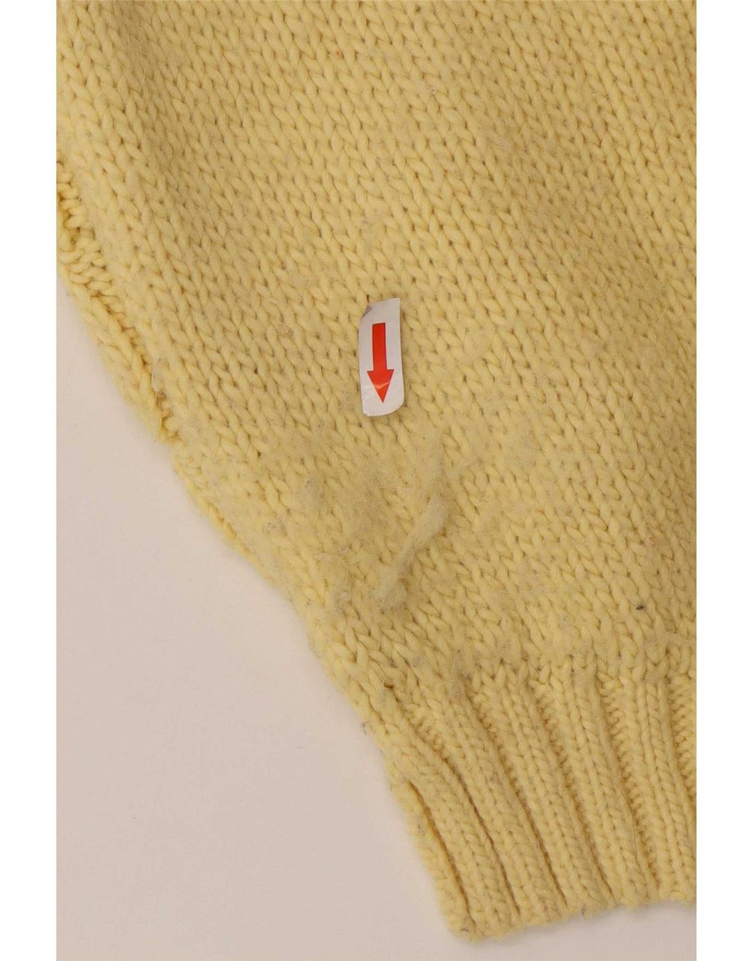 Maglione maglione con scollo a V da donna Zara UK 14 giallo medio