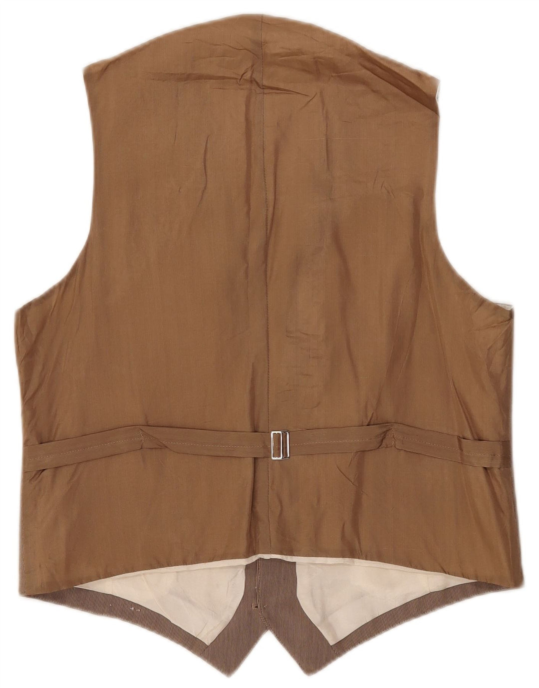 Gilet Vintage da Uomo IT 52 Grande Gessato Marrone