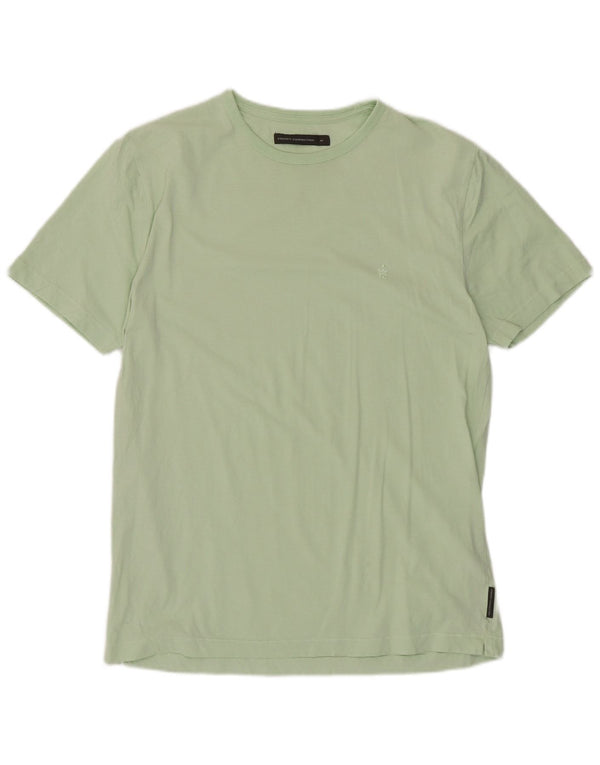 T-shirt da uomo French Connection Top in cotone verde medio