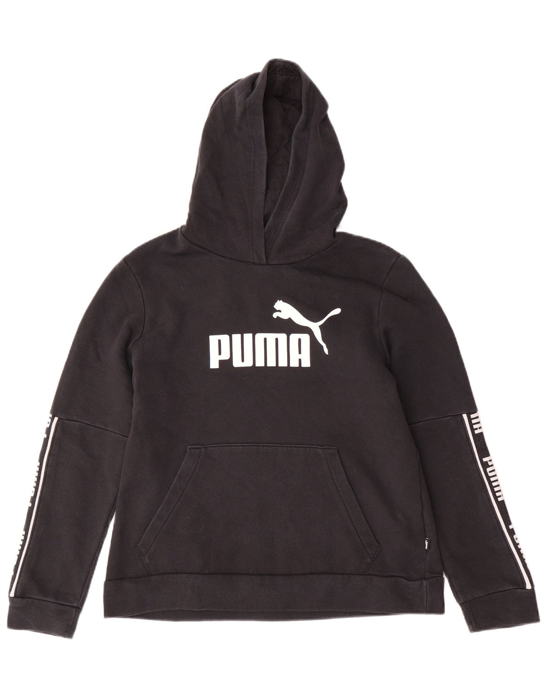 Felpa con cappuccio grafica da donna PUMA UK 18 XL cotone nero