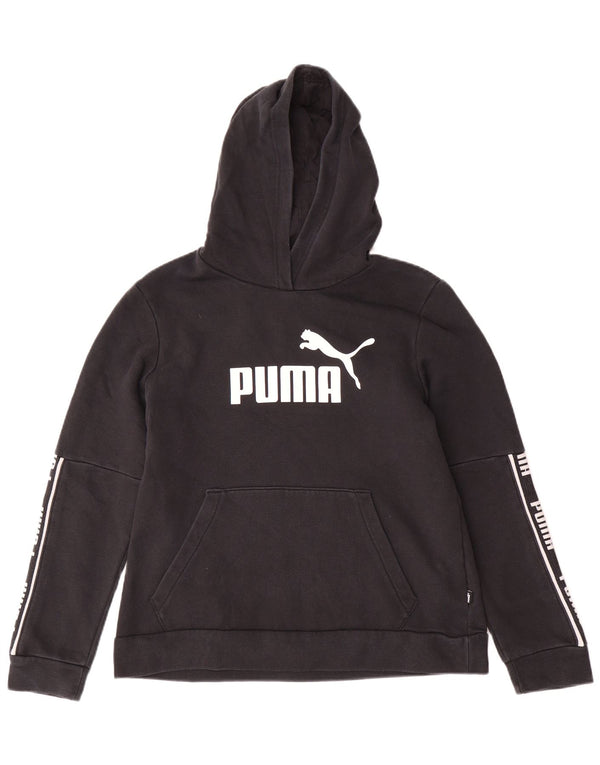Felpa con cappuccio grafica da donna PUMA UK 18 XL cotone nero