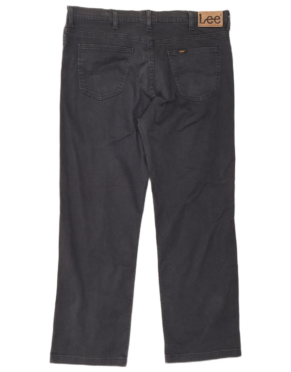 Pantaloni casual dritti Lee da uomo Brooklyn W40 L29 cotone nero
