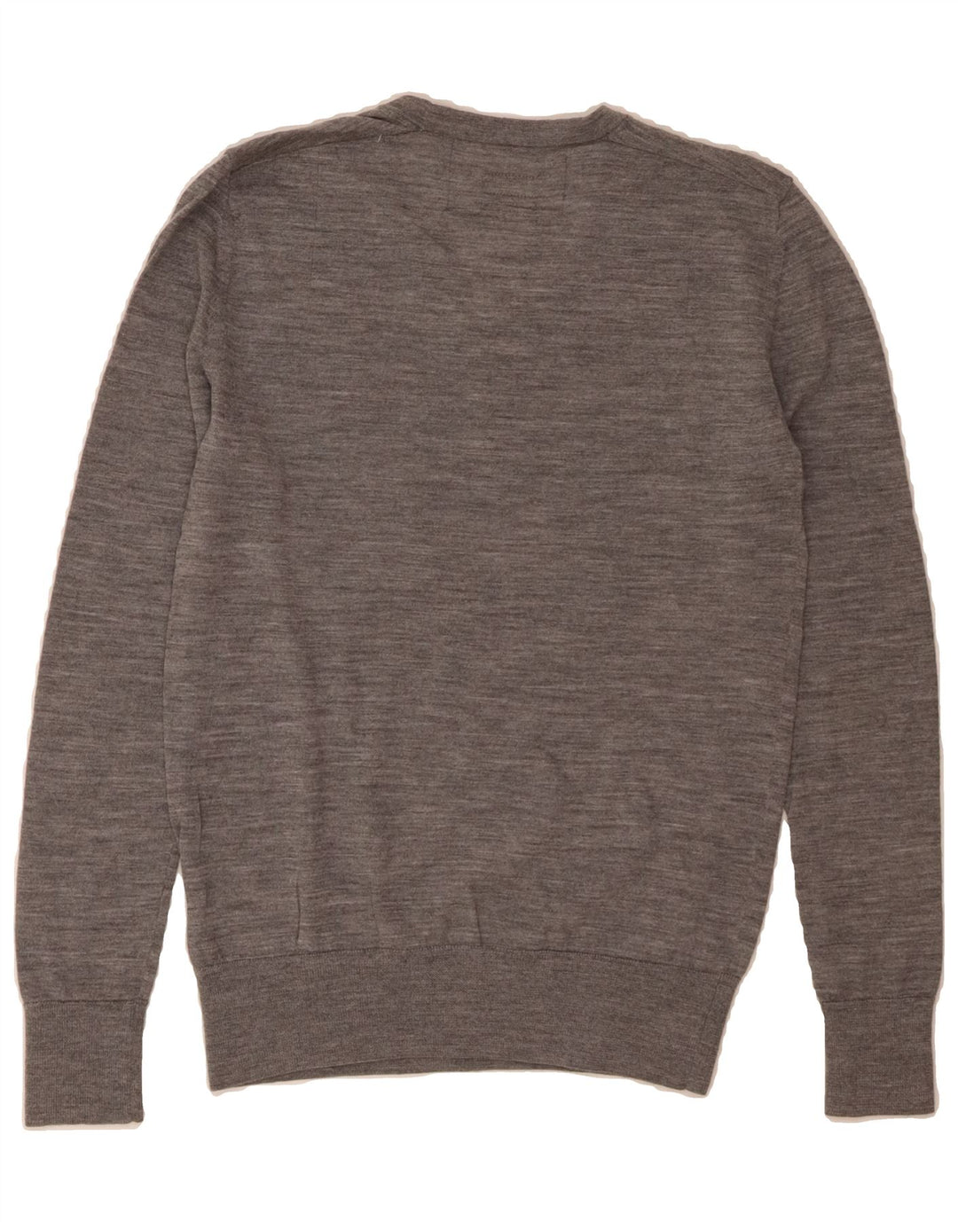 ALL SAINTS Mens Crew Neck Jumper Sweater Small Grey Merino Wool Vintage All Saints and Second-Hand All Saints from Messina Hembry 