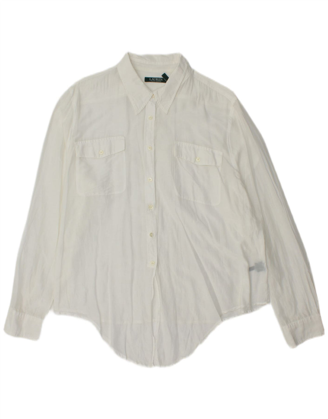 Camicetta camicia da donna Ralph Lauren UK 20 2XL cotone bianco