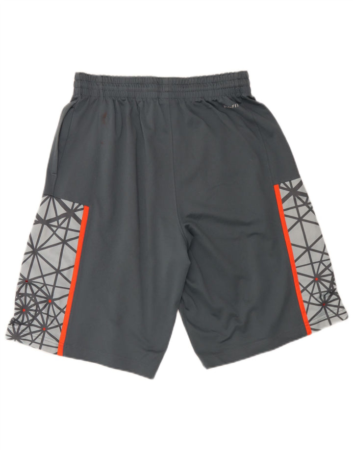 Pantaloncini sportivi Nike Dri Fit Graphic da uomo in poliestere geometrico grigio medio
