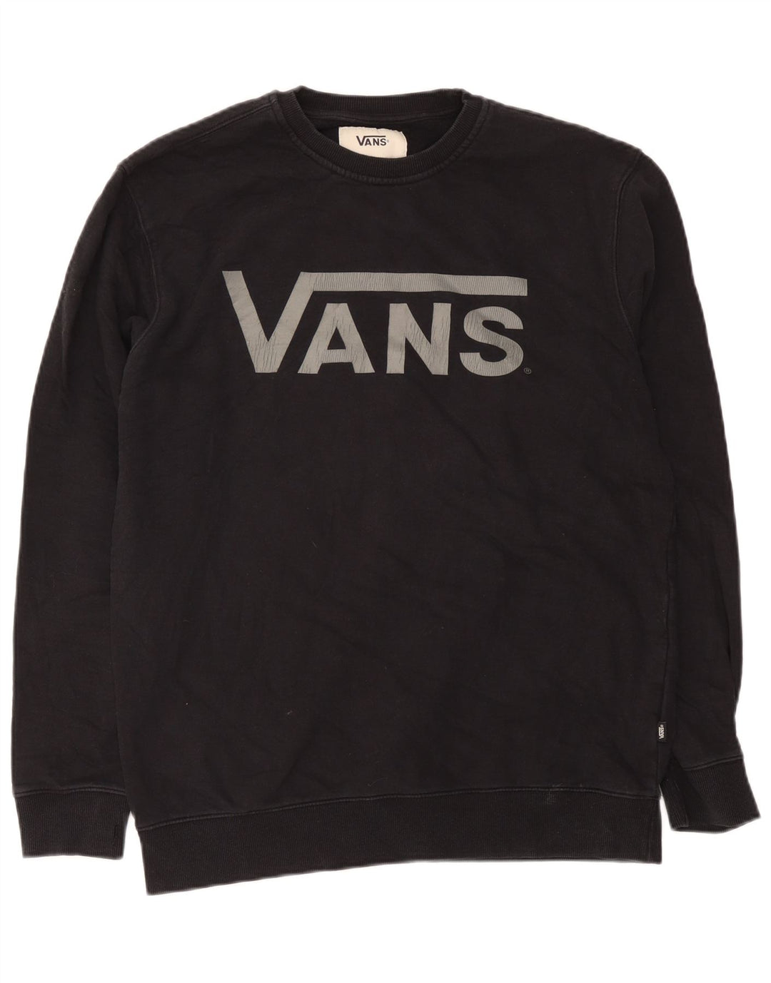 Felpa grafica da uomo Vans Felpa XL in cotone nero