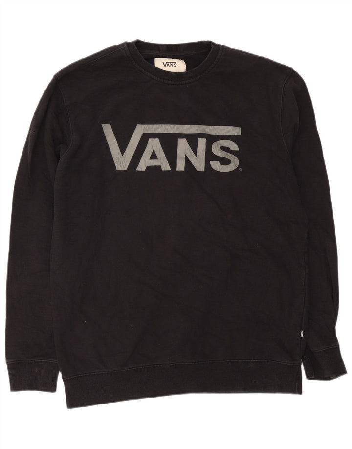 Felpa grafica da uomo Vans Felpa XL in cotone nero