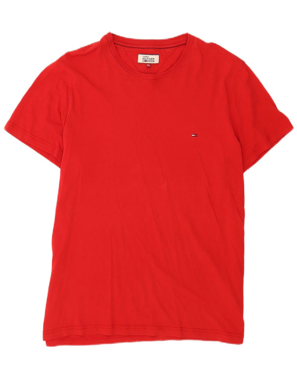 T-shirt da uomo Tommy Hilfiger Top 2XL cotone rosso