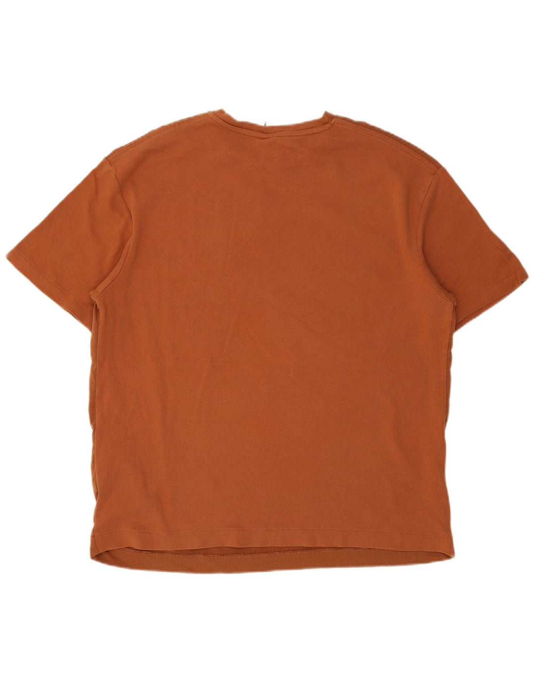 T-shirt Zara da uomo Top Large in cotone marrone