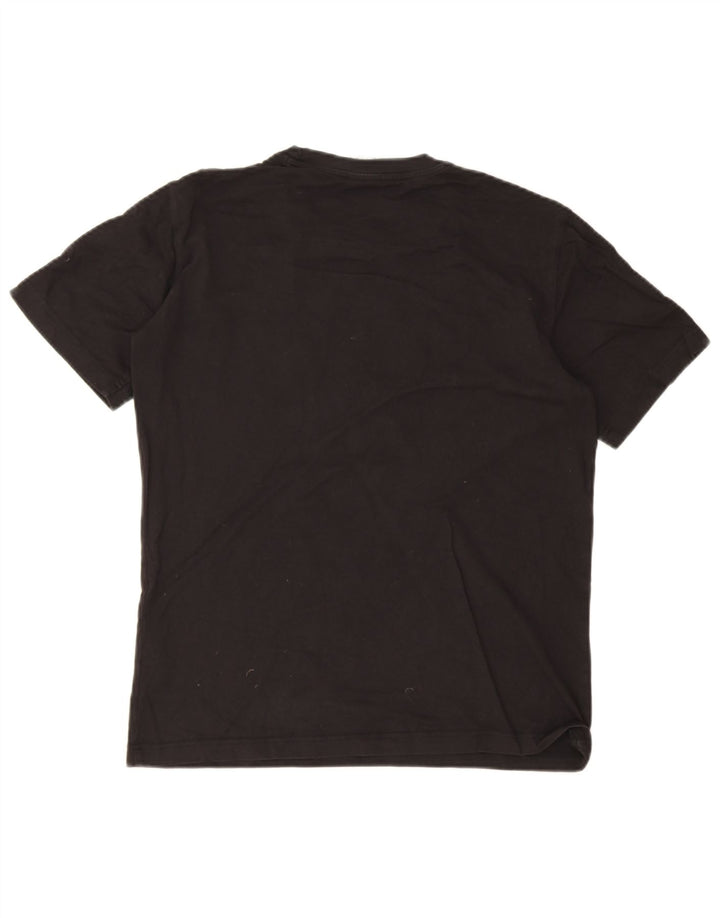 T-shirt grafica Champion da uomo Harvard, top in cotone nero medio