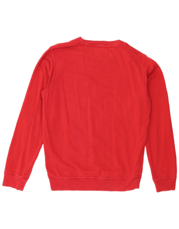 Felpa Wrangler da uomo con vestibilità regolare, in cotone rosso medio