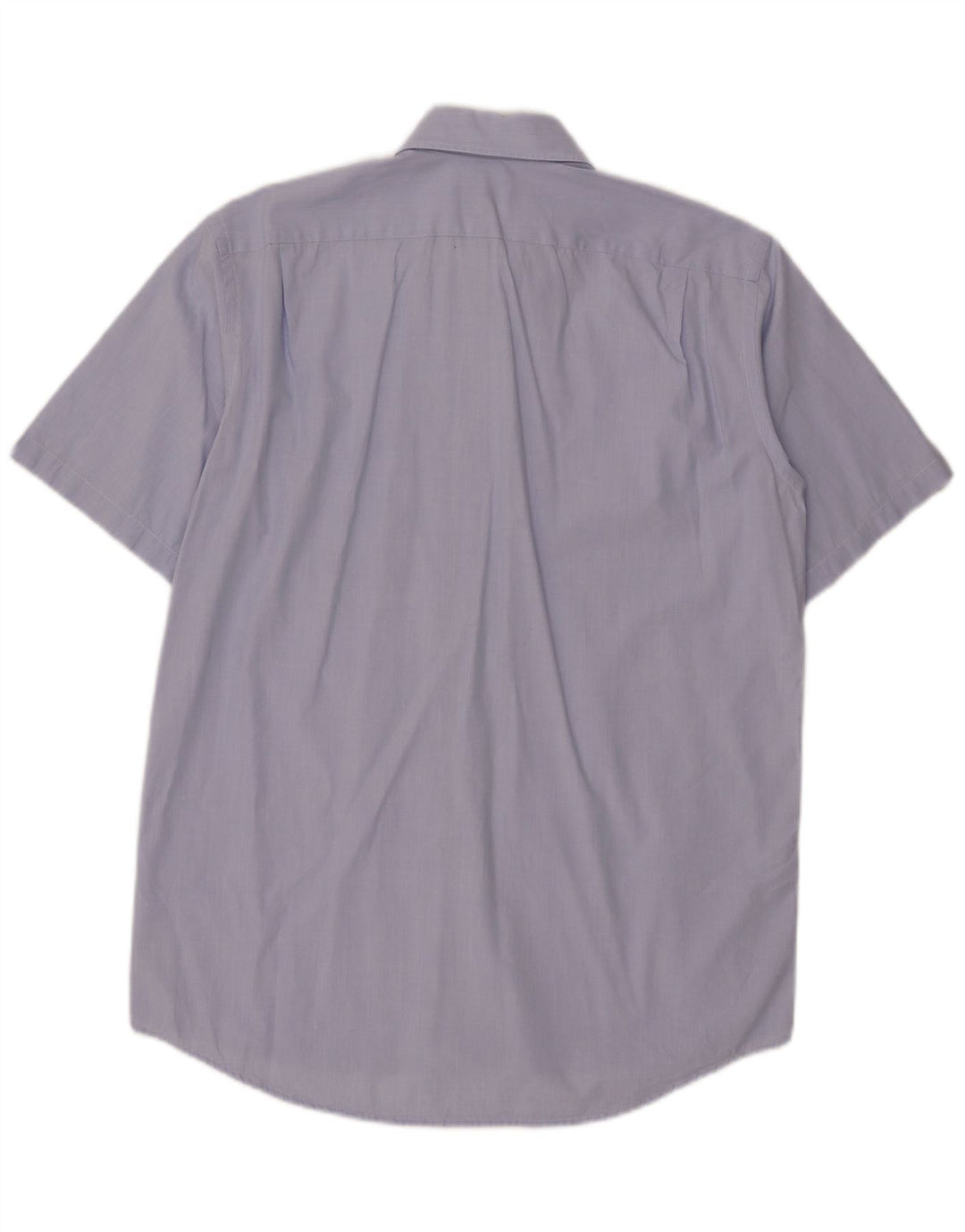 Camicia a maniche corte da uomo Lacoste taglia 40 in cotone blu medio