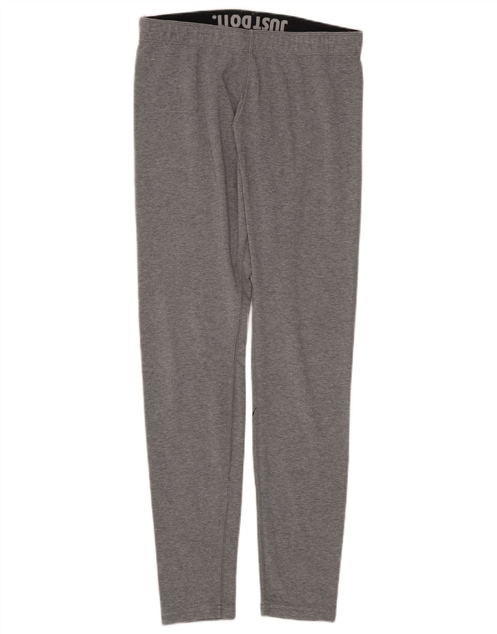 Leggings grafici da donna Nike UK 12 cotone grigio medio