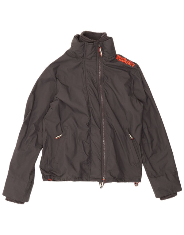 Giubbotto bomber grafico da donna Superdry The Windcheater UK 14 medio nero