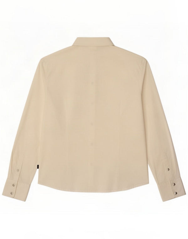 Just Cavalli Camicia da donna UK 14 Medium White Cotton