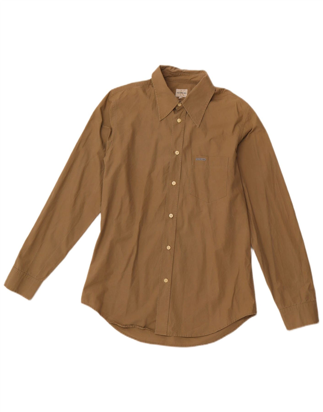 CALVIN KLEIN JEANS Camicia da uomo grande in cotone kaki