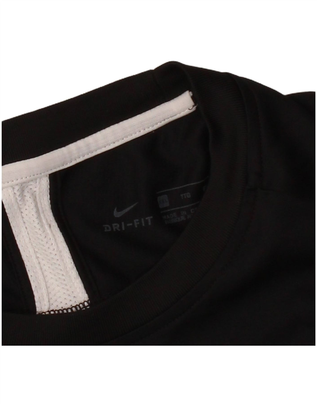 NIKE Mens Dri Fit T-Shirt Top 2XL Black Colourblock Polyester