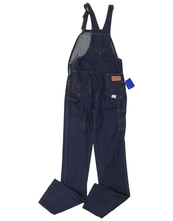 Jeans dritti da uomo WRANGLER W29 L36 in cotone blu navy