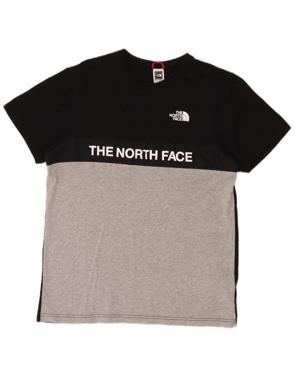 T-shirt grafica da uomo The North Face Top in cotone color block medio nero