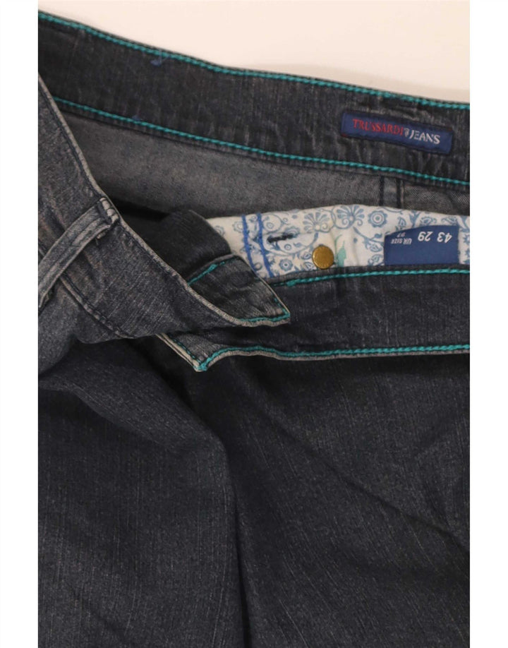 Jeans Dritti Donna Trussardi W27 L33 Blu Navy