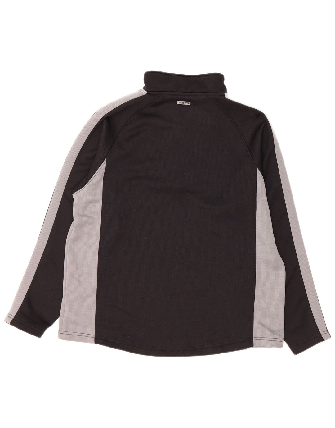 Russell Athletic Top da uomo con zip e collo a maniche lunghe in poliestere nero medio
