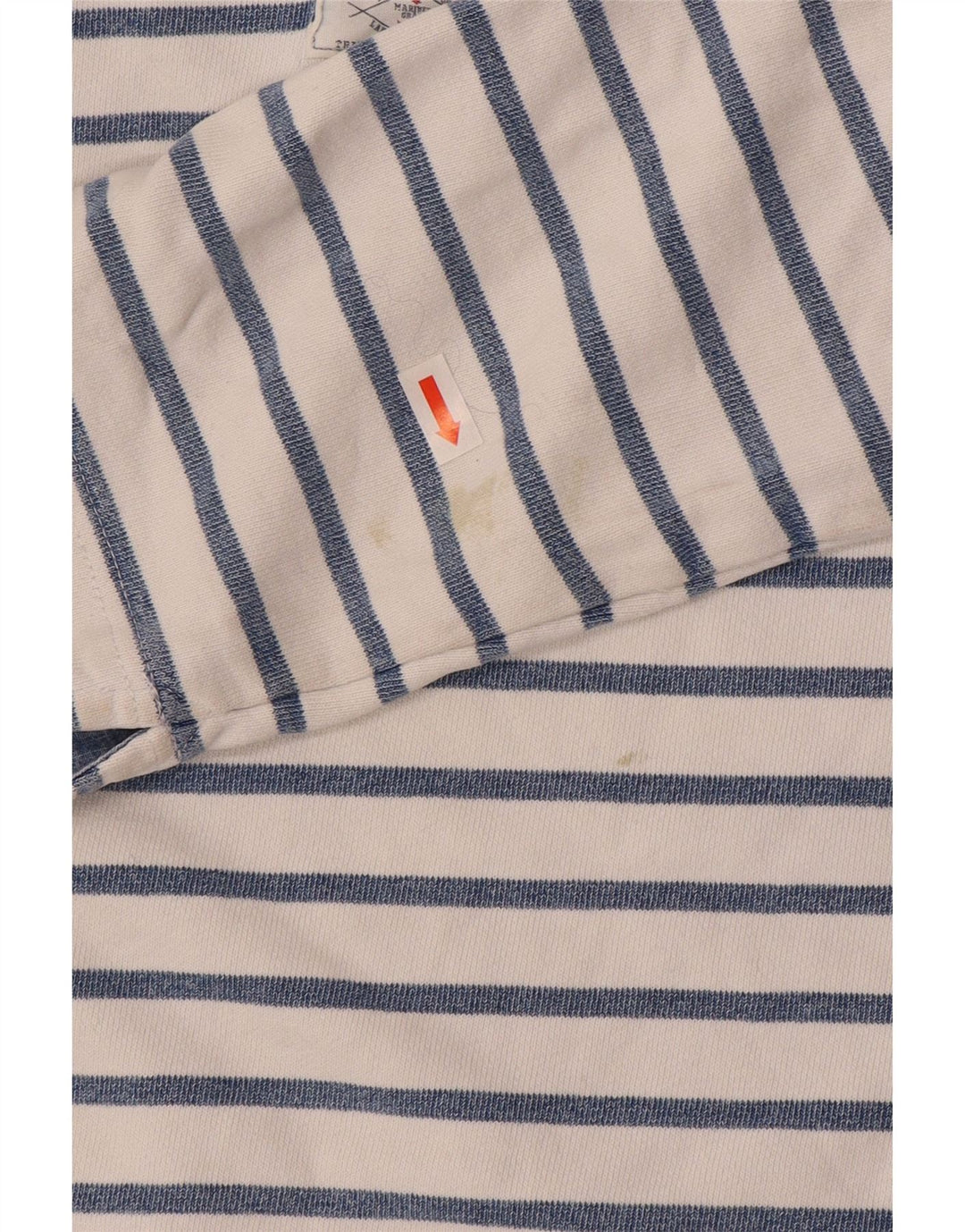 Joules Felpa da Donna con Collo a Bottoni Maglione UK 12 Blu Medio a Righe