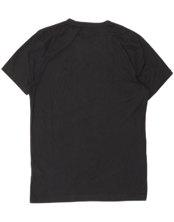 T-shirt da uomo Abercrombie & Fitch in cotone nero medio