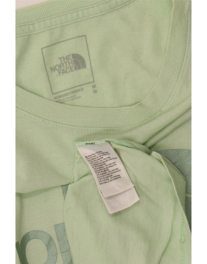 THE NORTH FACE T-shirt grafica da donna Top UK 14 Poliestere verde medio