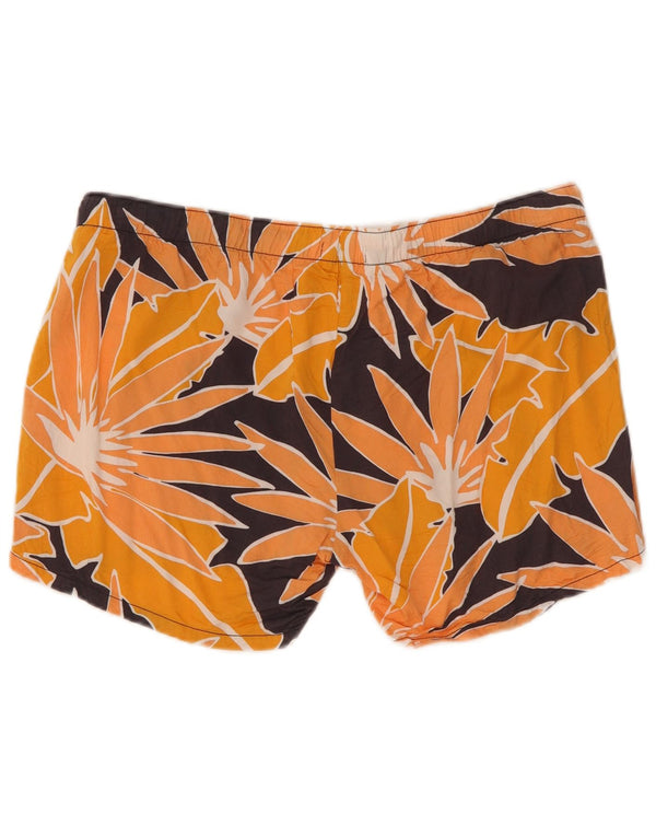 Pantaloncini casual premaman da donna Gap medi W32 viscosa floreale arancione