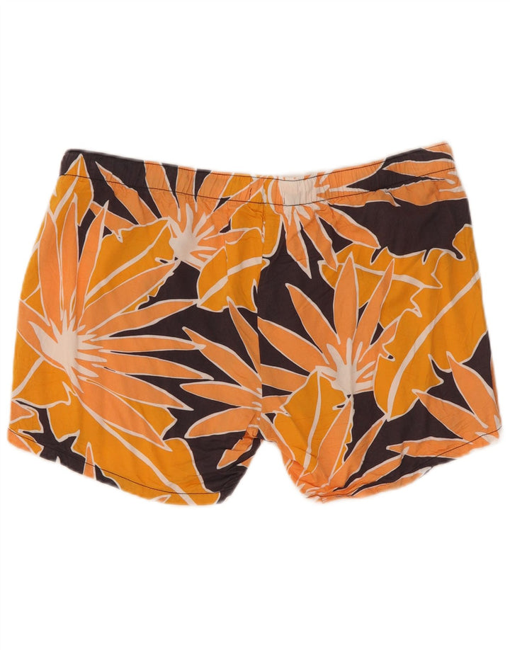 Pantaloncini casual premaman da donna Gap medi W32 viscosa floreale arancione