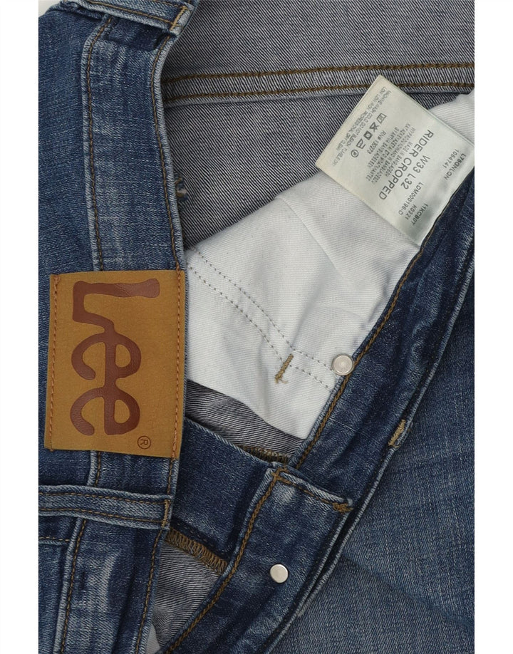 LEE Mens Rider Cropped Jeans W33 L28 Blue Cotton Vintage Lee and Second-Hand Lee from Messina Hembry 