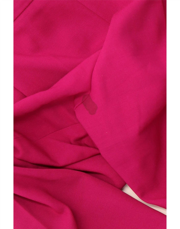 FRENCH CONNECTION Pantaloni casual con pegged da donna UK 12 Medium W32 L26 Rosa