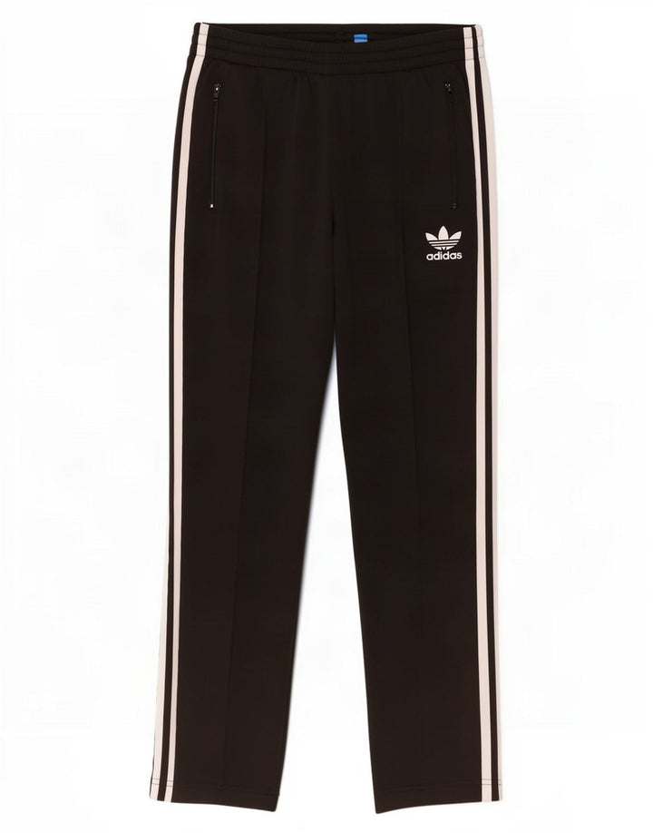 Pantaloni della tuta da donna Adidas UK 10 piccoli poliestere nero