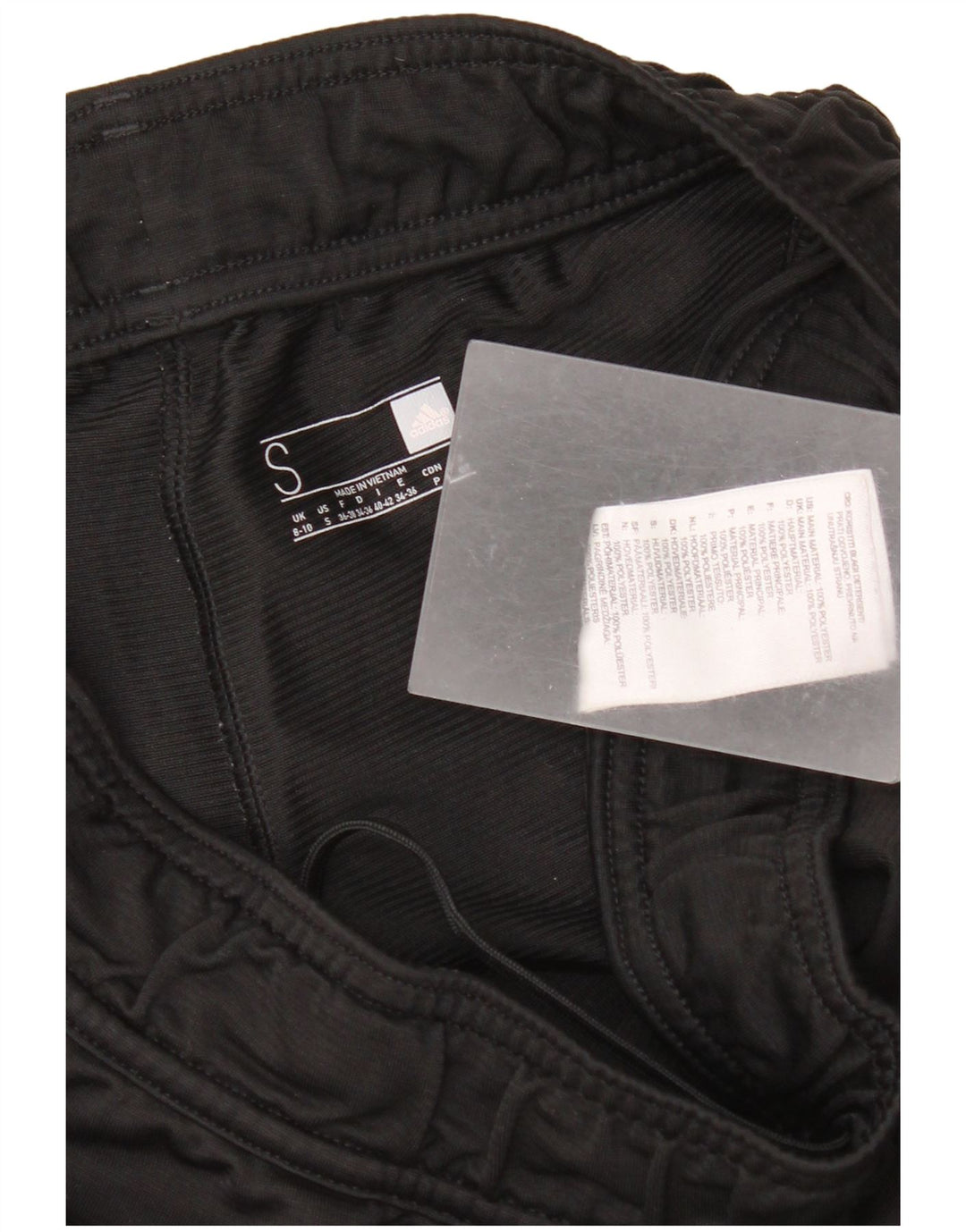 Pantaloni da tuta da donna Adidas UK 8/10 Small Nero Poliestere