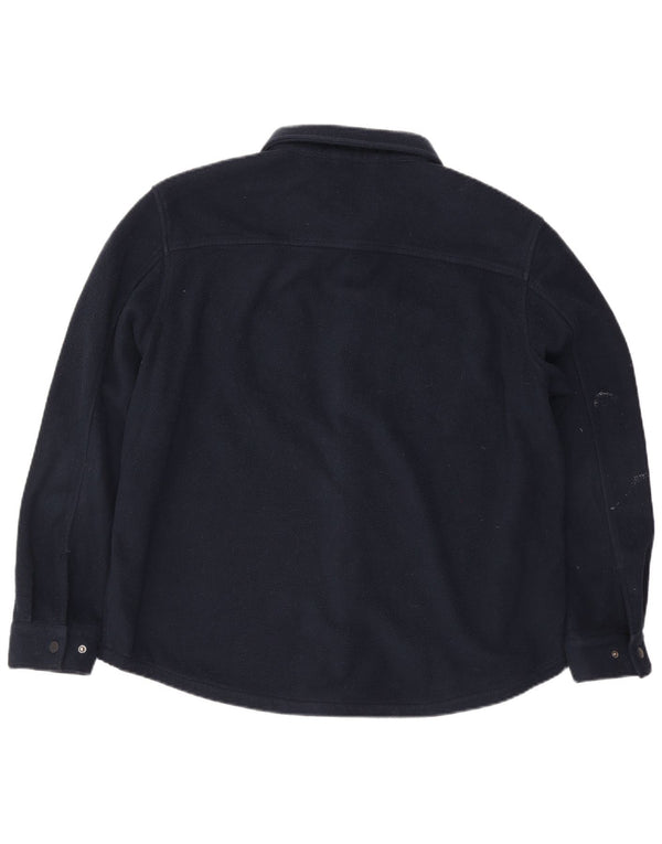 Camicia in pile da uomo Marks & Spencer XL poliestere blu navy