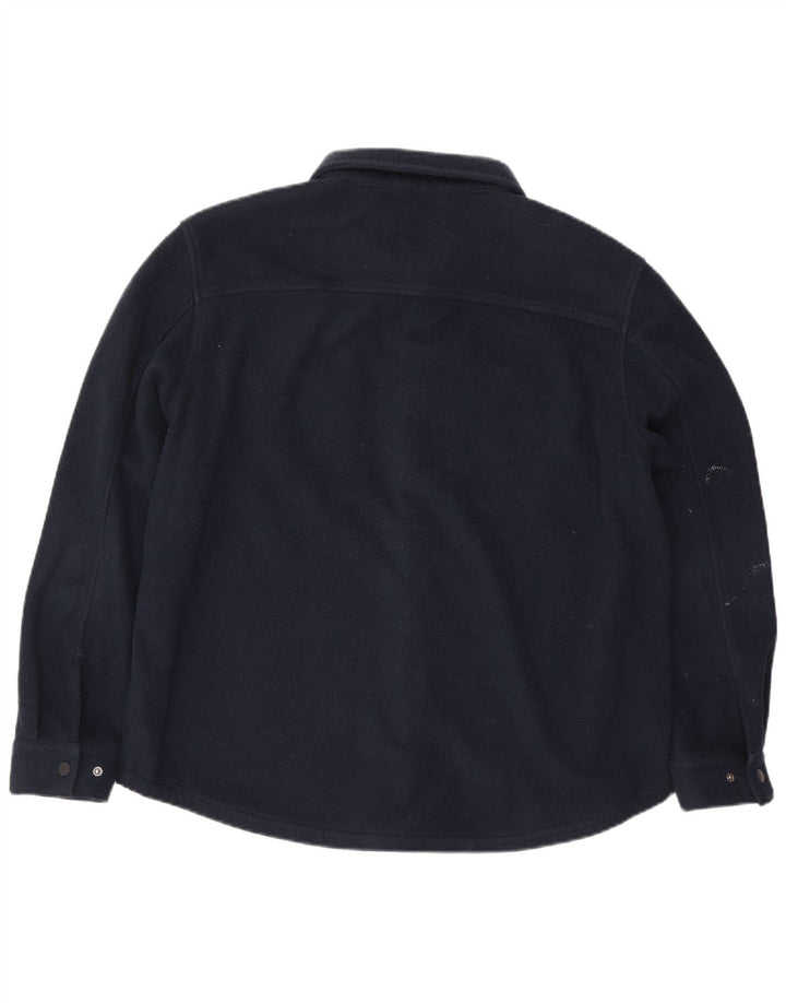 Camicia in pile da uomo Marks & Spencer XL poliestere blu navy