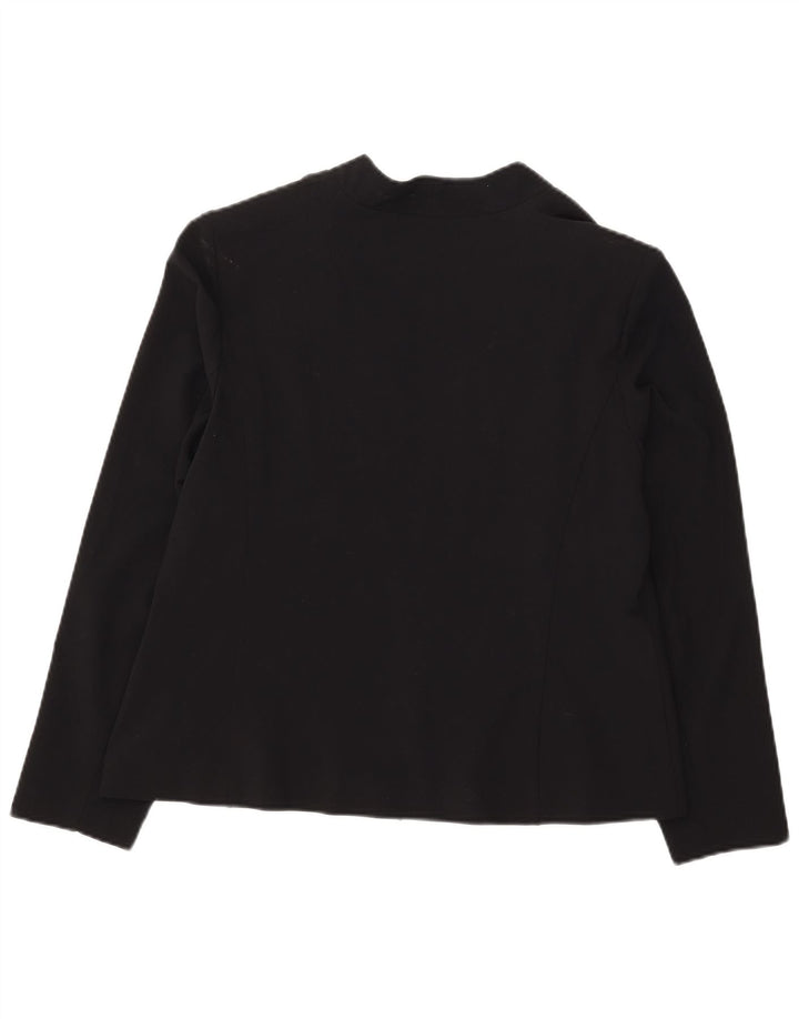 Giacca blazer aperta da donna Marks & Spencer UK 18 XL poliestere nero