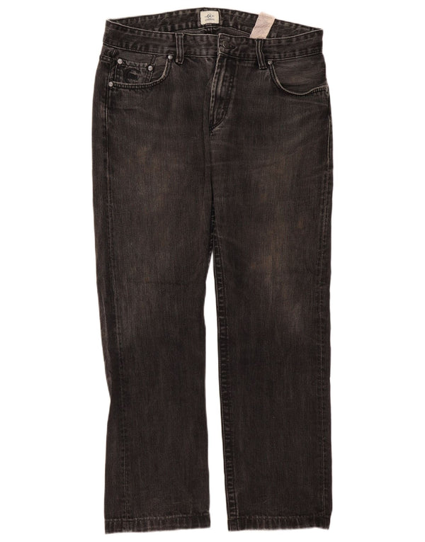 Jeans dritti da uomo CERRUTI 1881 W36 L30 cotone nero