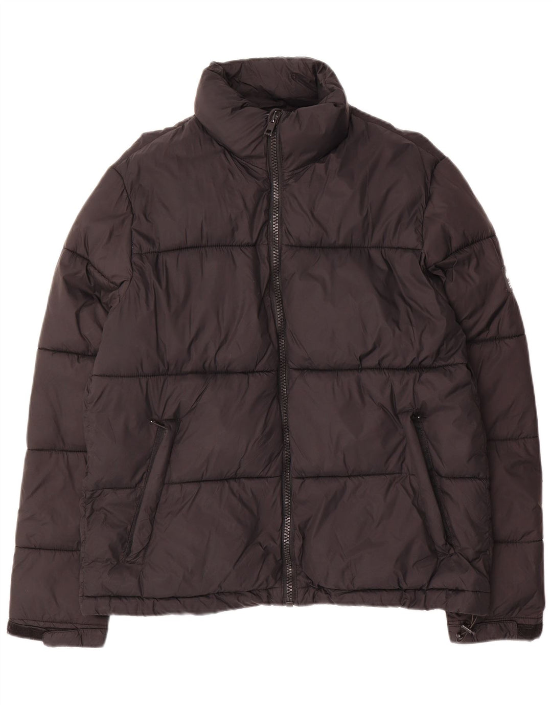 Giacca imbottita da uomo Zara UK 40 grande poliestere nero