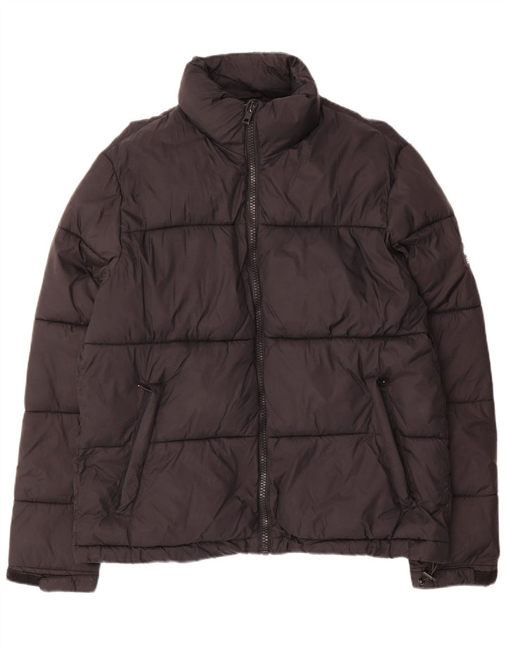 Giacca imbottita da uomo Zara UK 40 grande poliestere nero